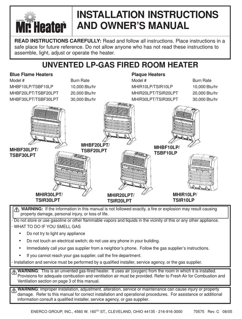 MrHeater MHBF10LP Quick start guide MrHeater MHBF10LP Quick start guide
