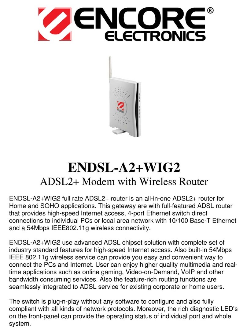 Encore ENDSL-A2+WIG2 User manual
