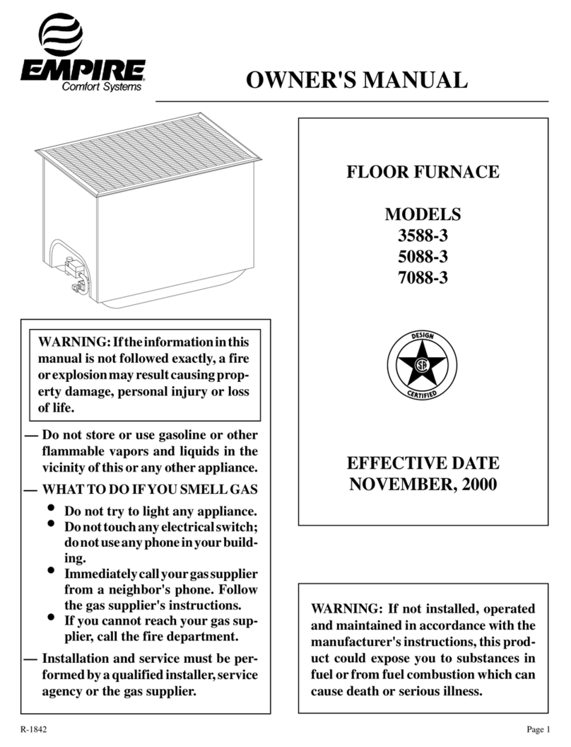 Empire Comfort Systems 3588-3 owner's manual