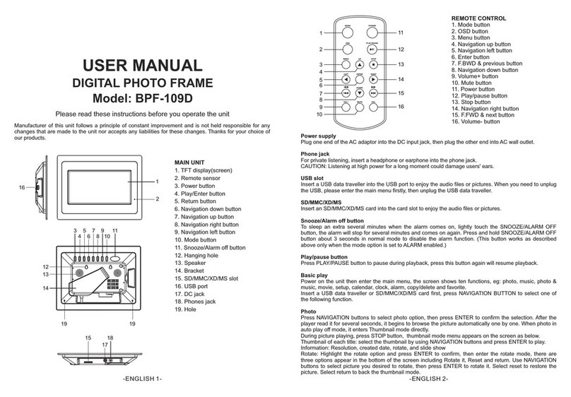 Emprex BPF-109D user manual