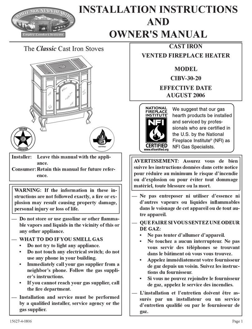 Empire Comfort Systems pmn Installation and owner's manual