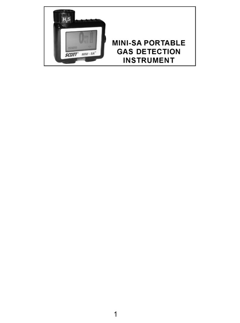 Scott PORTABLE GAS DETECTION INSTRUMENT user manual