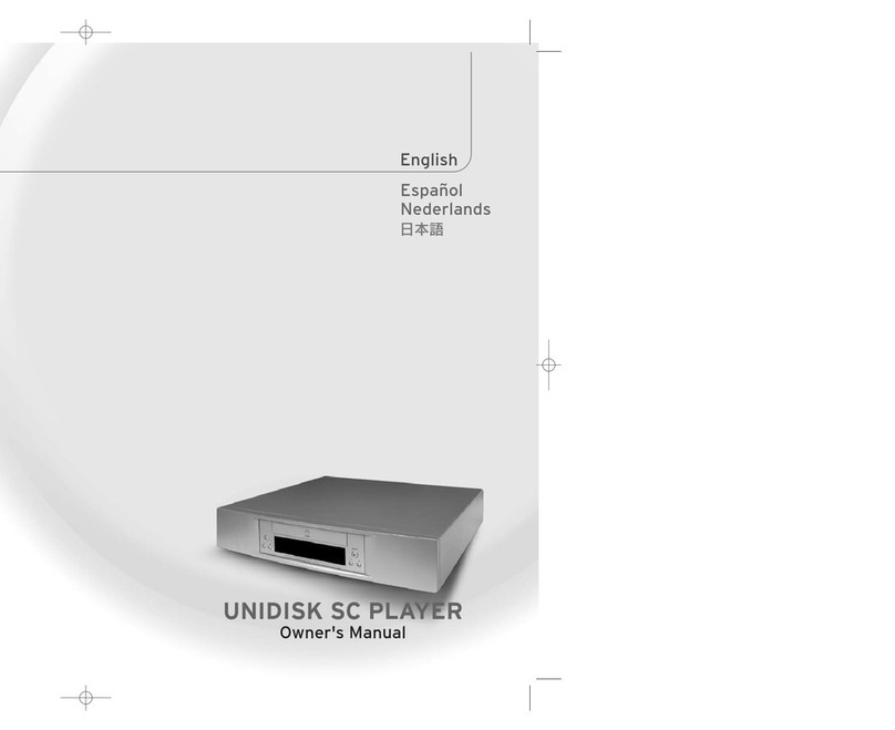 Linn UNIDISK SC PLAYER User manual