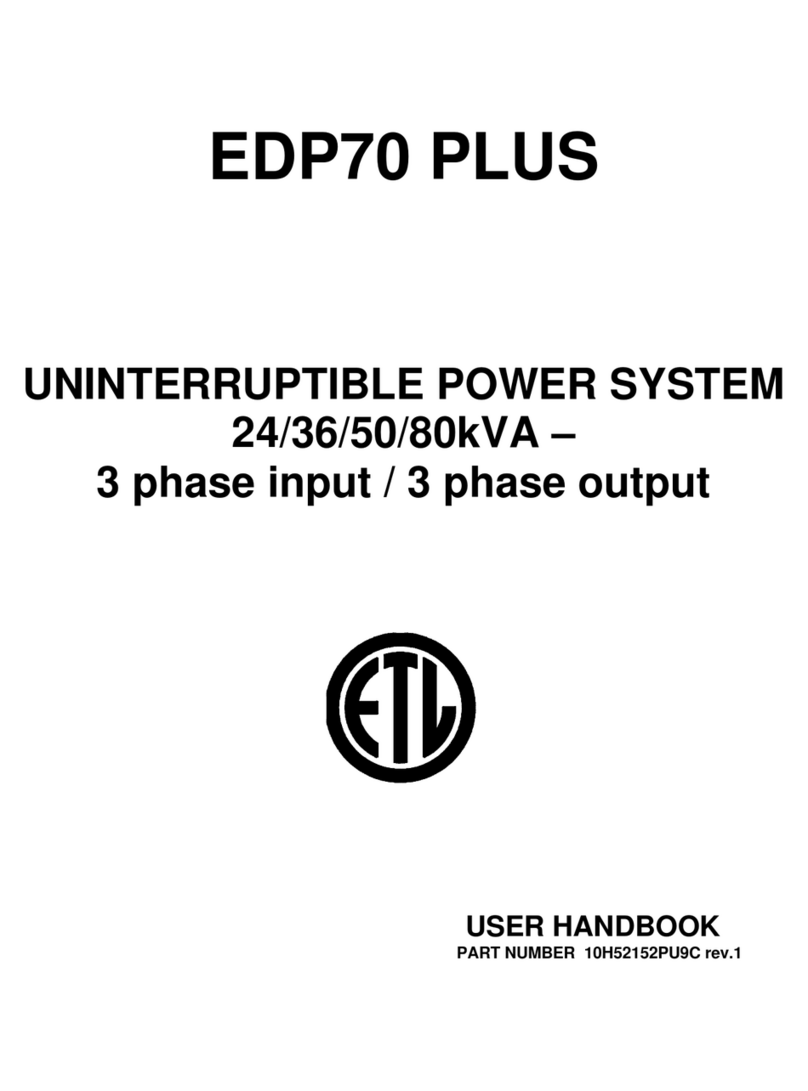 Chloride EDP70 User handbook