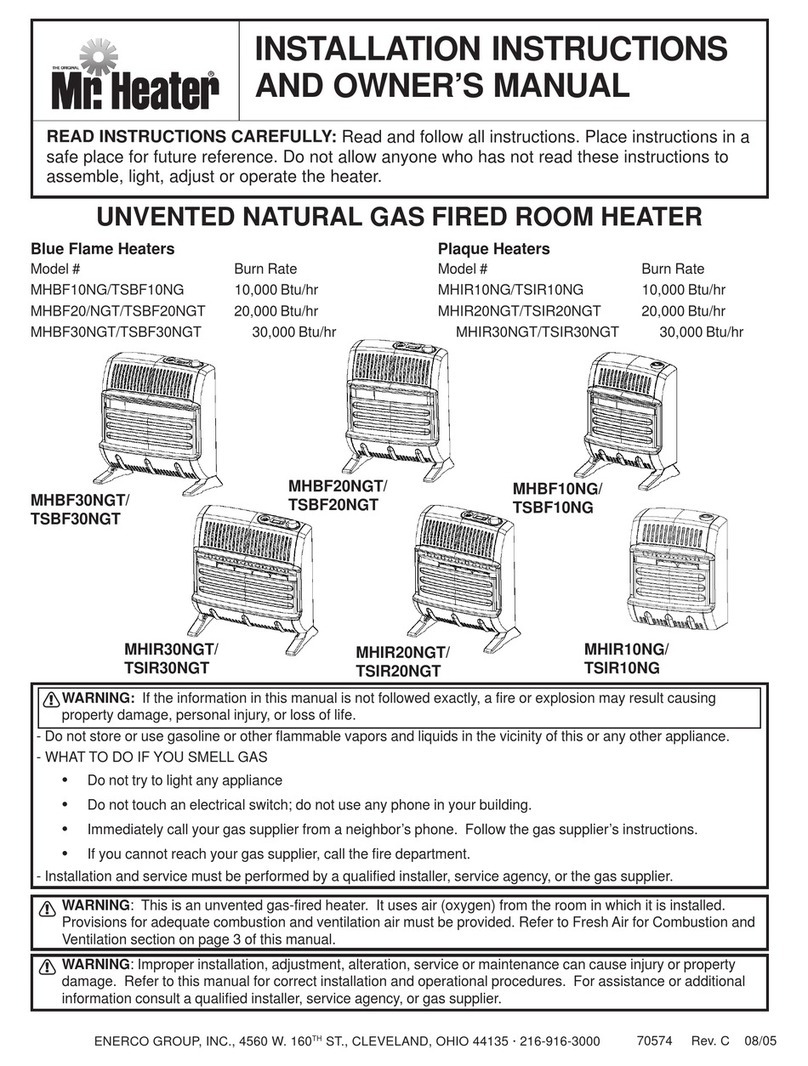 MrHeater MHBF10NG Quick start guide