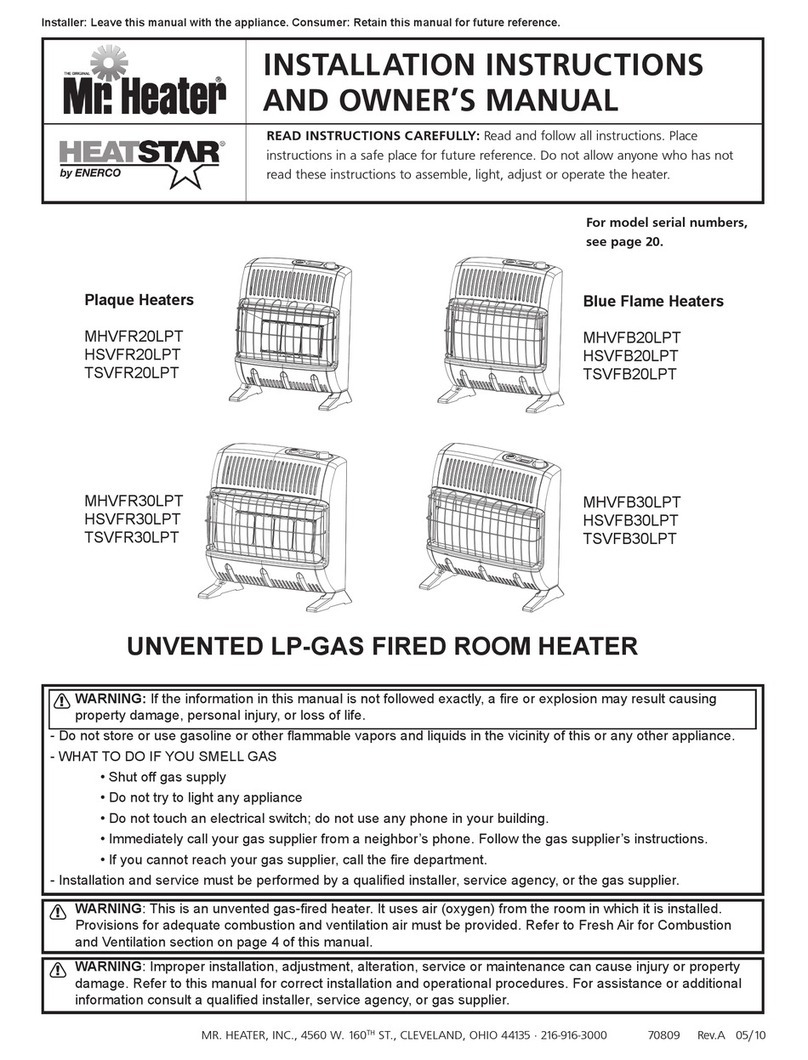 ENERCORP HSVFB20LPT Installation instructions and owner's manual