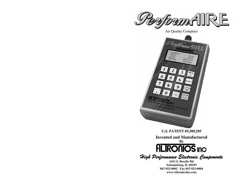 Altronics Air Quality Computer User manual