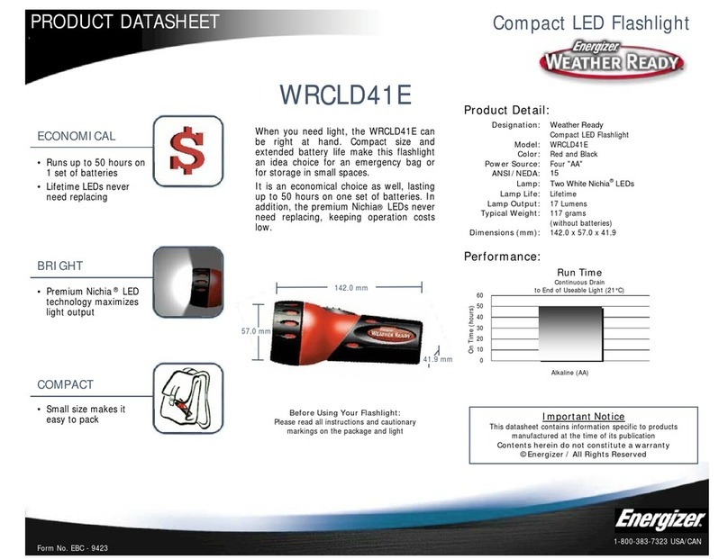 Energizer WRCLD41E Operational manual Energizer WRCLD41E Operational manual