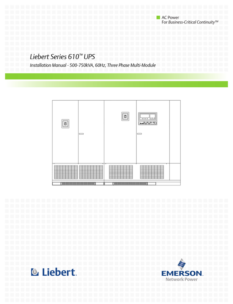 Emerson Series 610 User manual