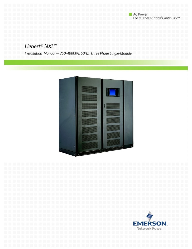Emerson Liebert NXL 250 User manual