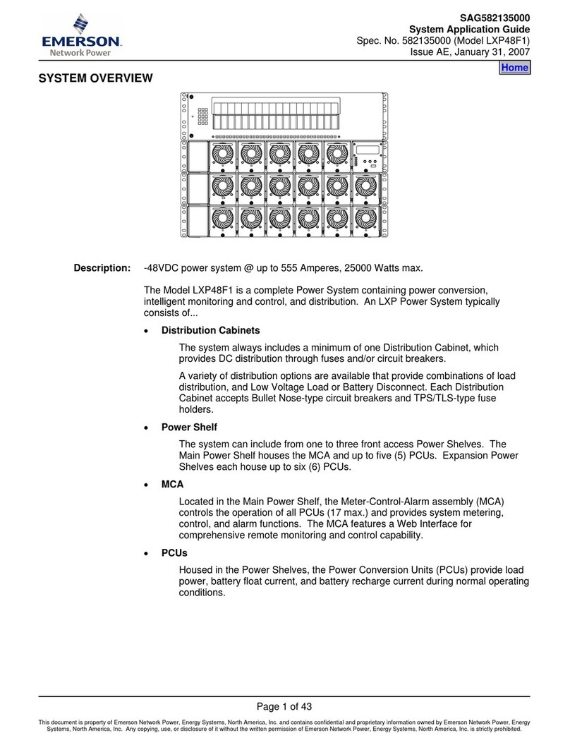 Emerson LXP48F1 System application guide
