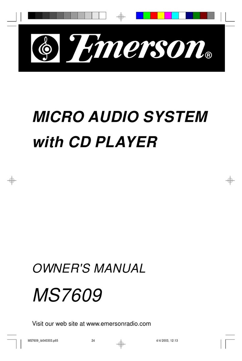 Emerson MS7609 User manual