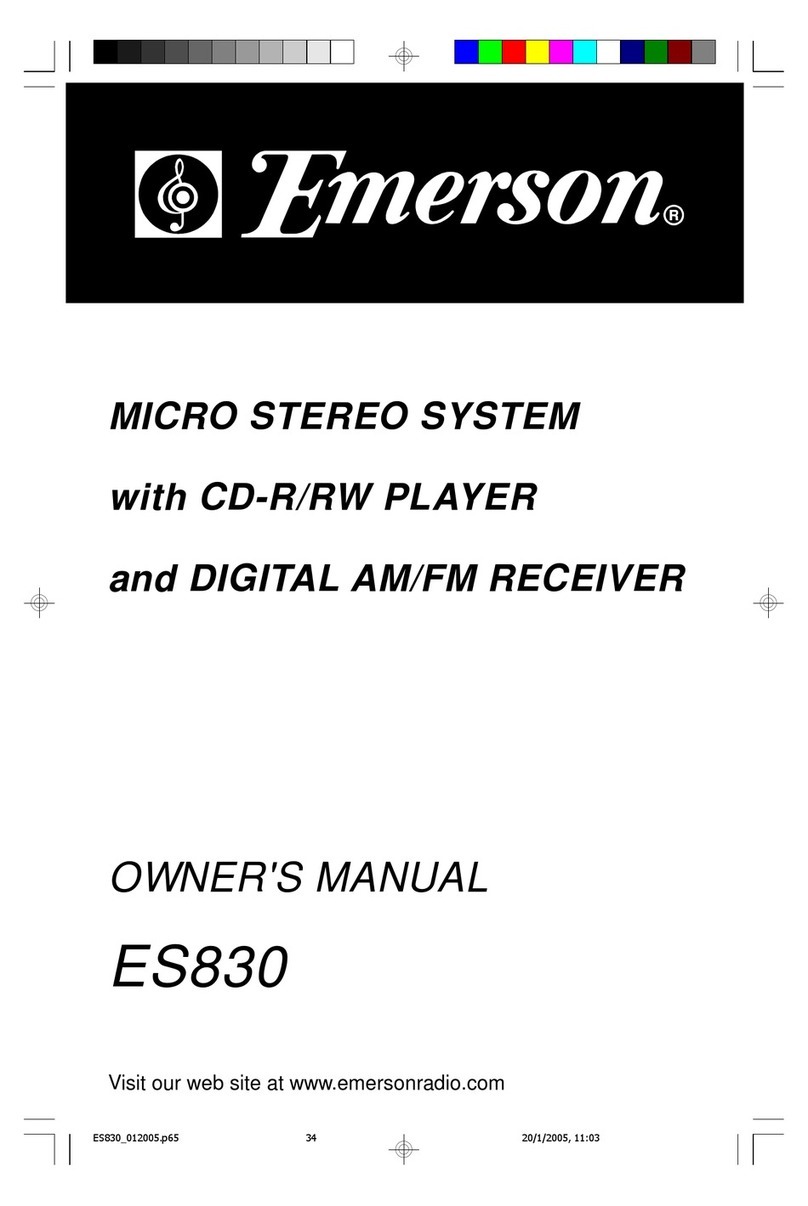 Emerson ES830 owner's manual