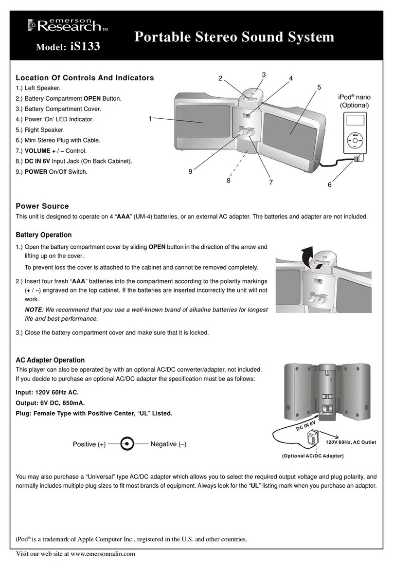 Emerson Research iS133 User manual