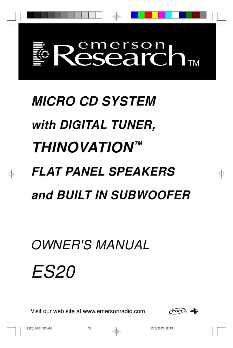 Emerson Research ES20 User manual