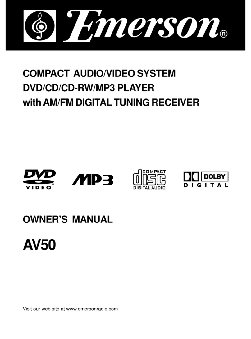 Emerson AV50 owner's manual