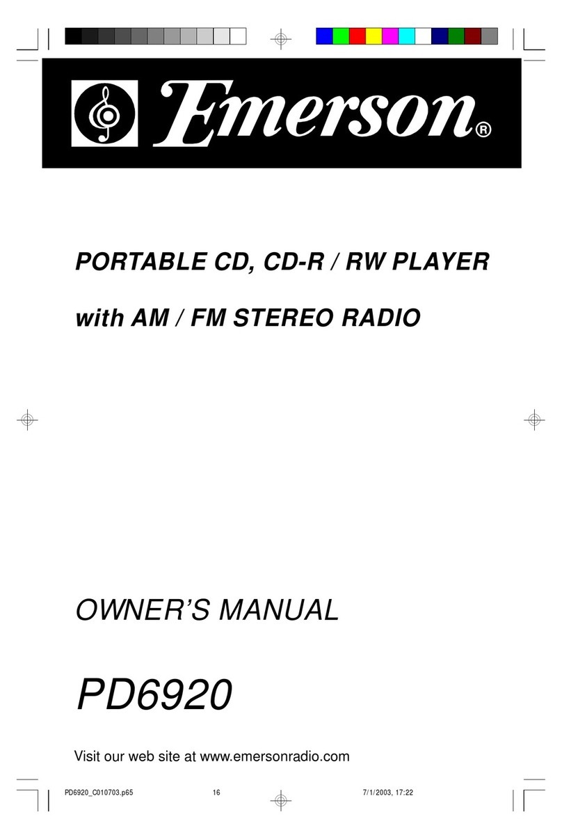 Emerson PD6920 owner's manual