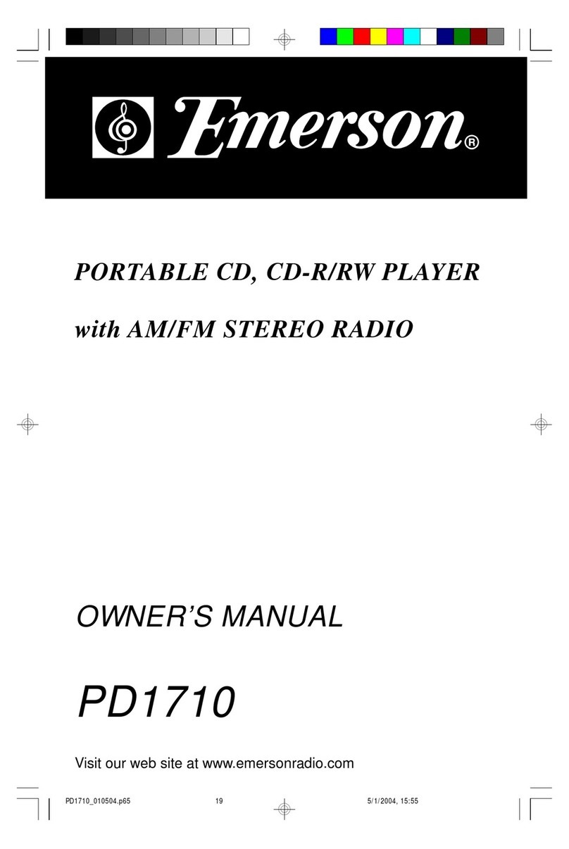 Emerson PD1710 owner's manual