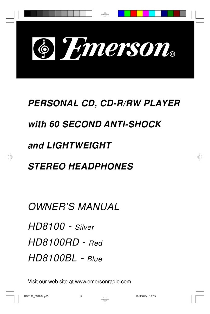 Emerson HD8100 User manual