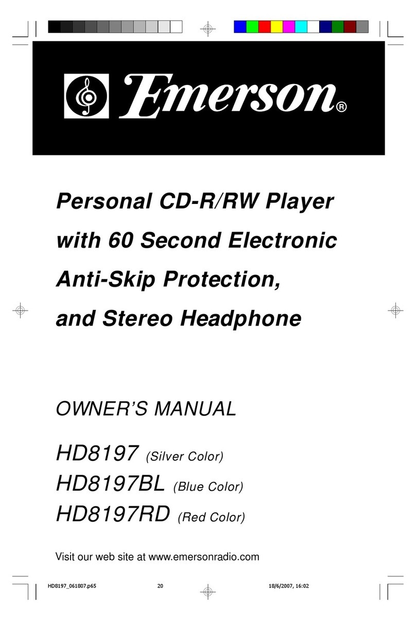 Emerson HD8197 owner's manual