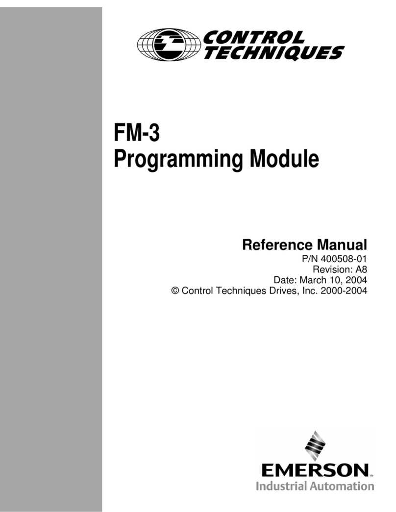Control Techniques FM-3 Reference manual