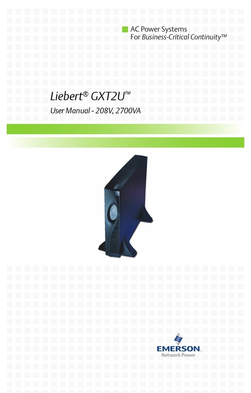 Liebert UPStation GXT 2U user manual