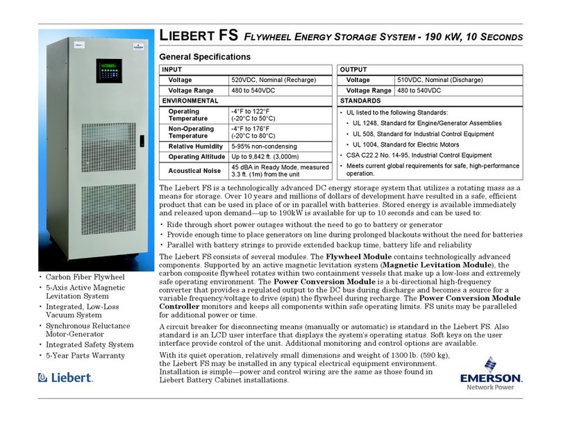 Emerson Liebert FS 510 VDC User manual