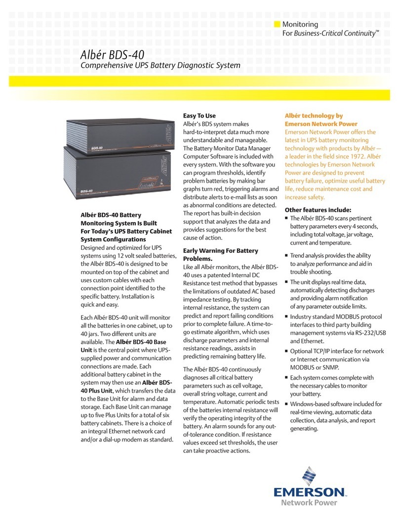 Emerson Albr BDS-40 Brochure & specs