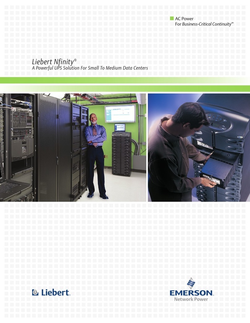 Emerson Liebert Nfinity 12-20kVA User manual