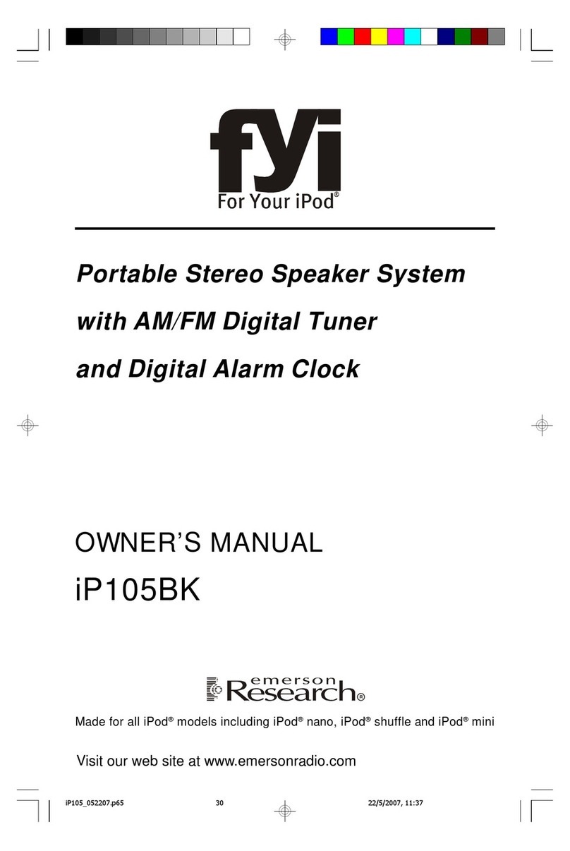Emerson Research fYi iP105BK owner's manual