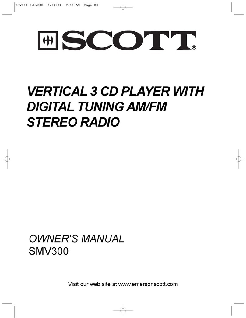 Scott SMV300 owner's manual