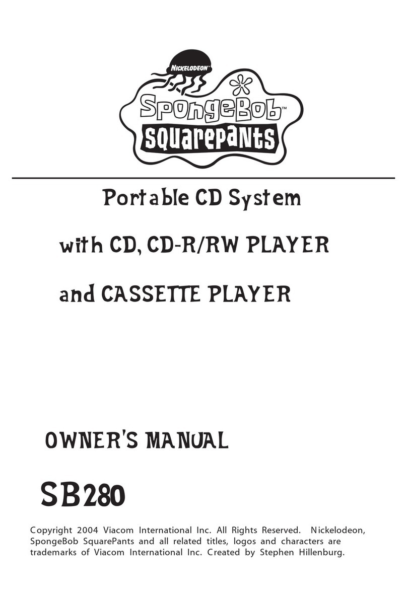 Emerson SpongeBob Squarepants SB280 User manual