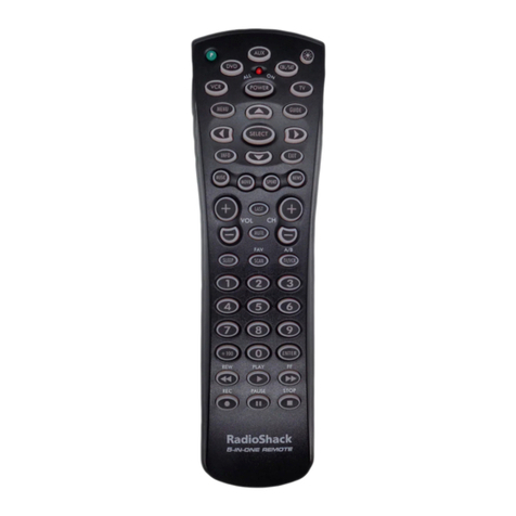 Radio Shack 5-In-One Learning Light-Up Remote User manual