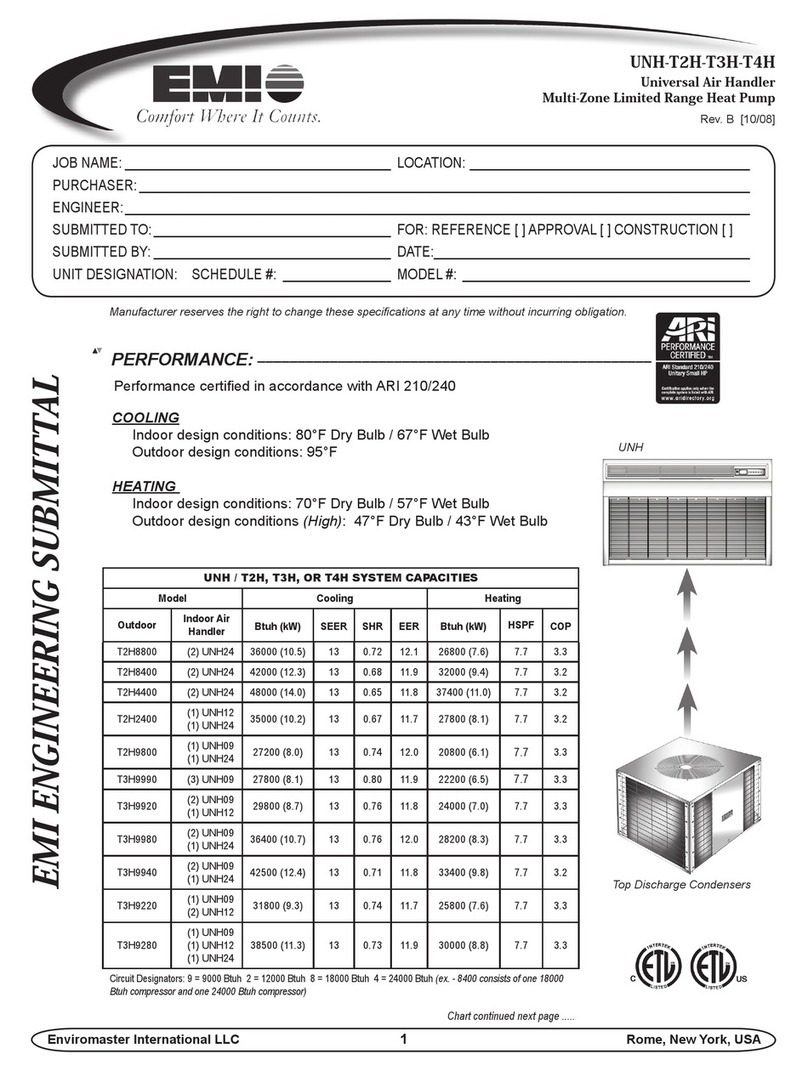 EMI UNH-T2H-T3H-T4H Specifications