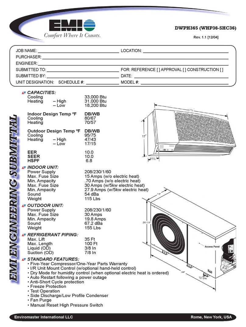 EMI DWPH365 (WHP36-SHC36) specification