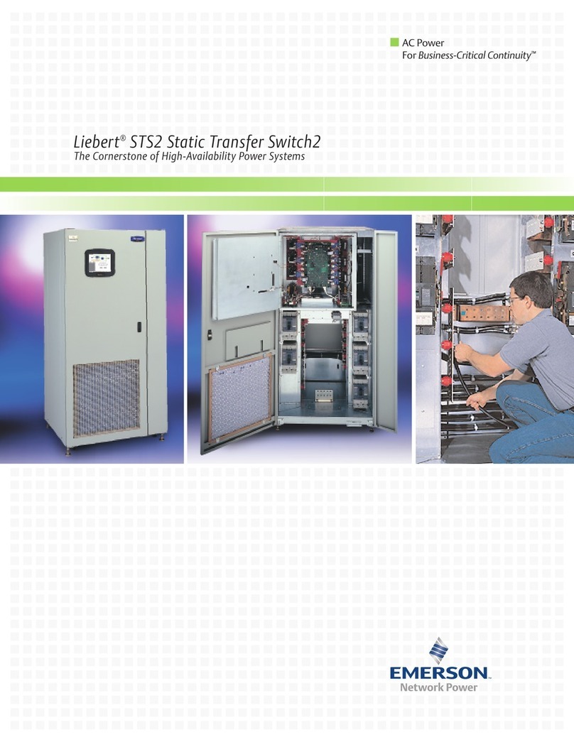 Emerson Liebert STS2 Brochure & specs