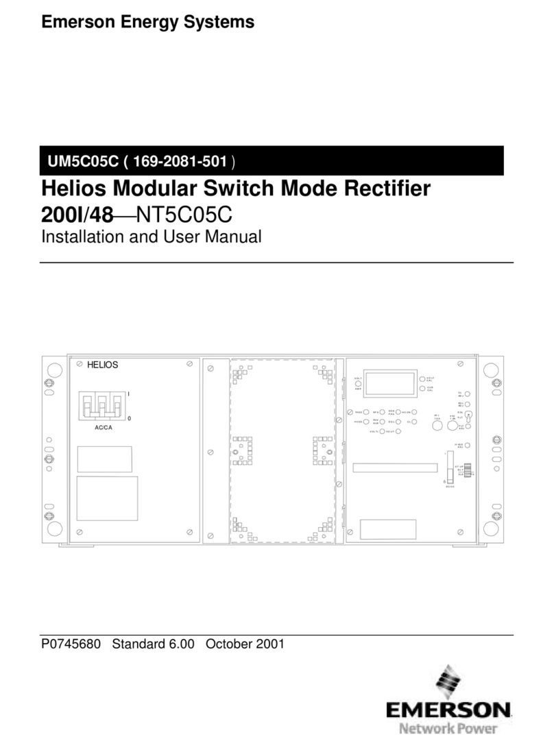 Emerson 200I/48-NT5C05C Installation and user manual