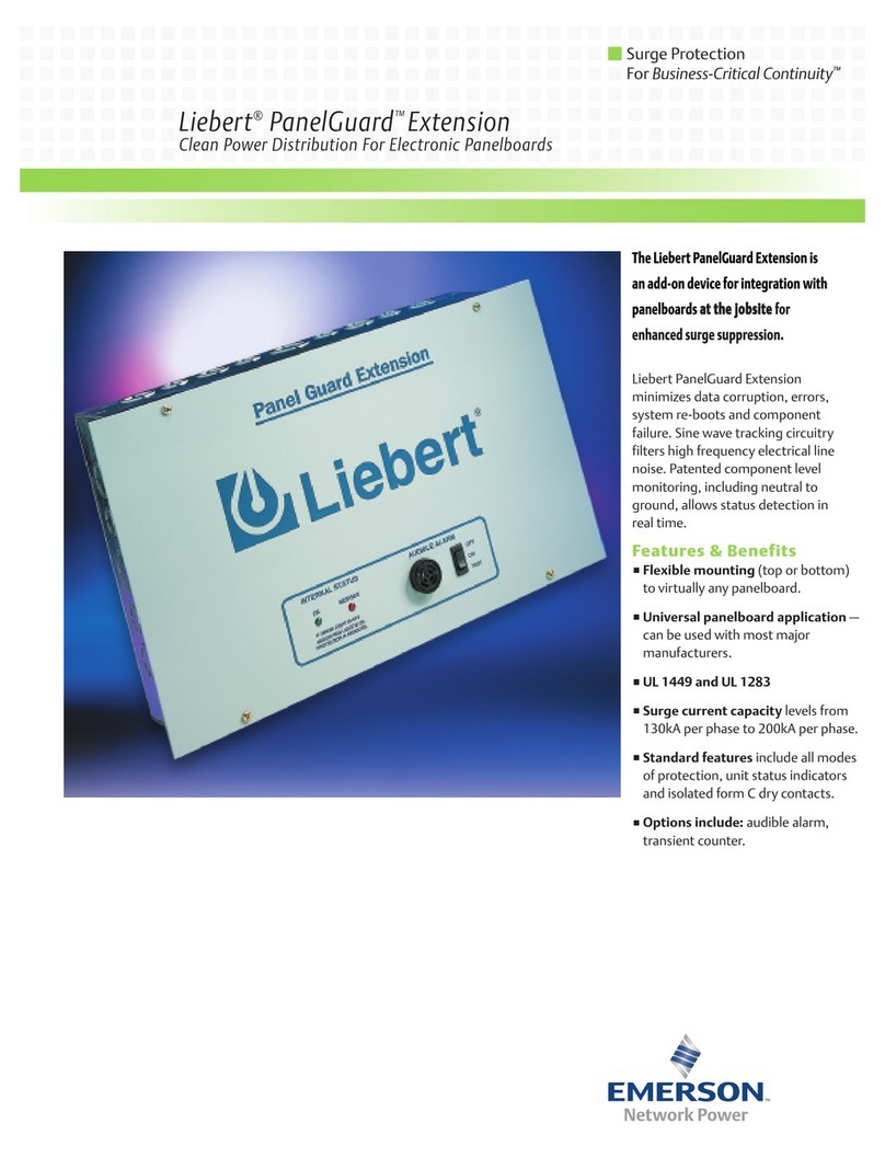 Emerson PanelGuard 65 User manual Emerson PanelGuard 65 User manual