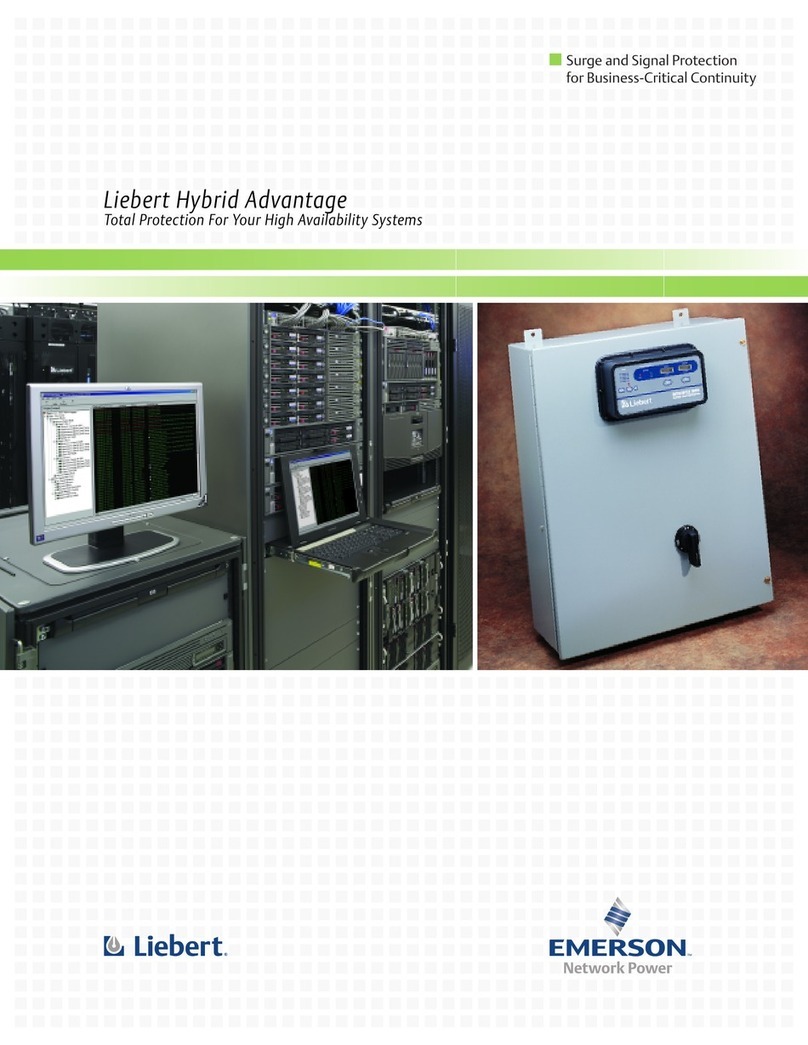 Emerson Liebert Surge and Signal Protection User manual