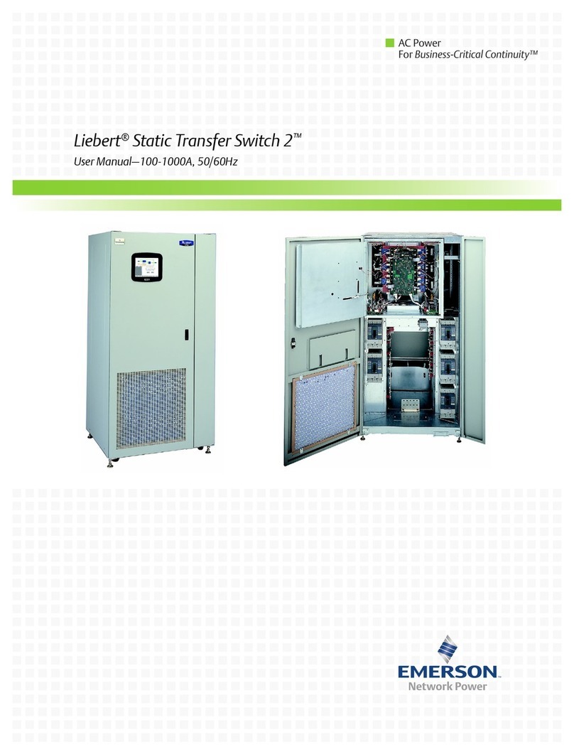 Liebert Liebert Static Transfer Switch user manual