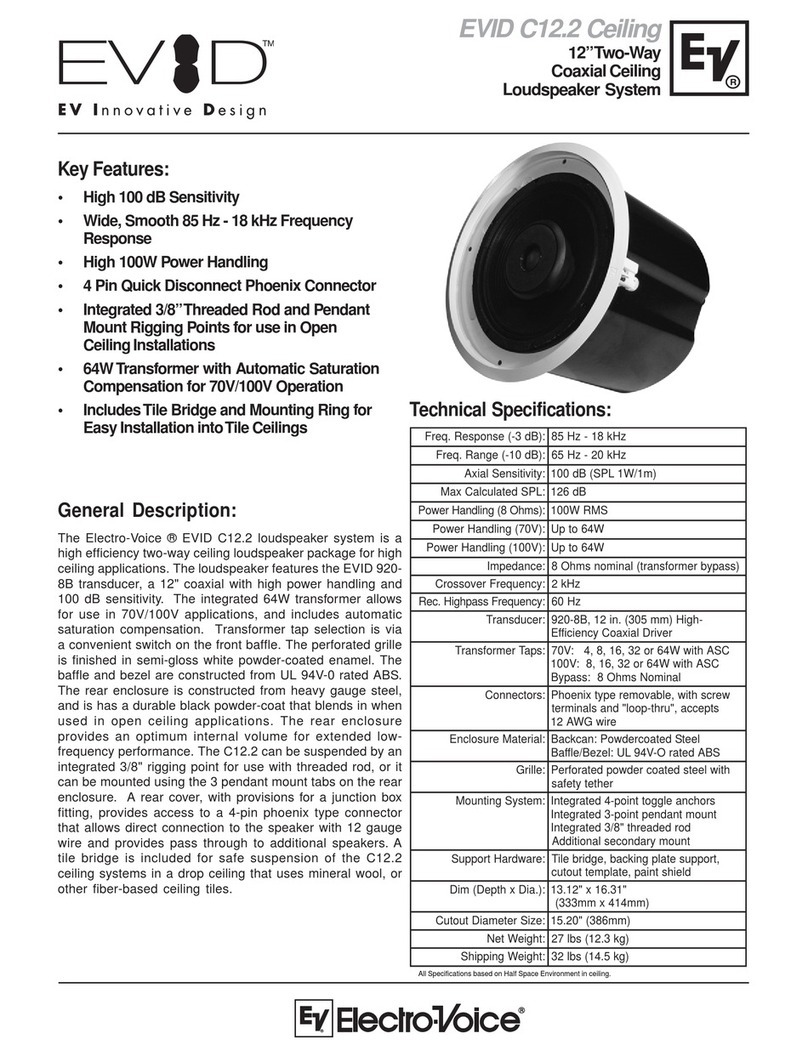 Electro-Voice EVID C12.2 User manual