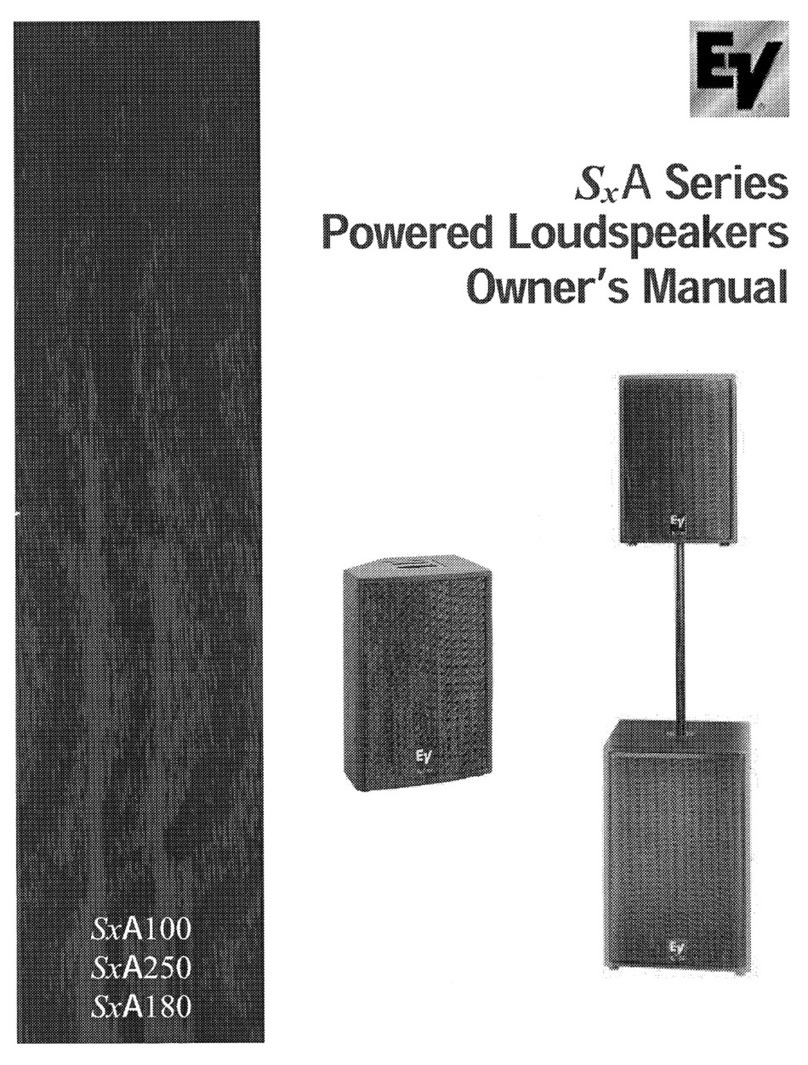 Electro-Voice SxA Series owner's manual