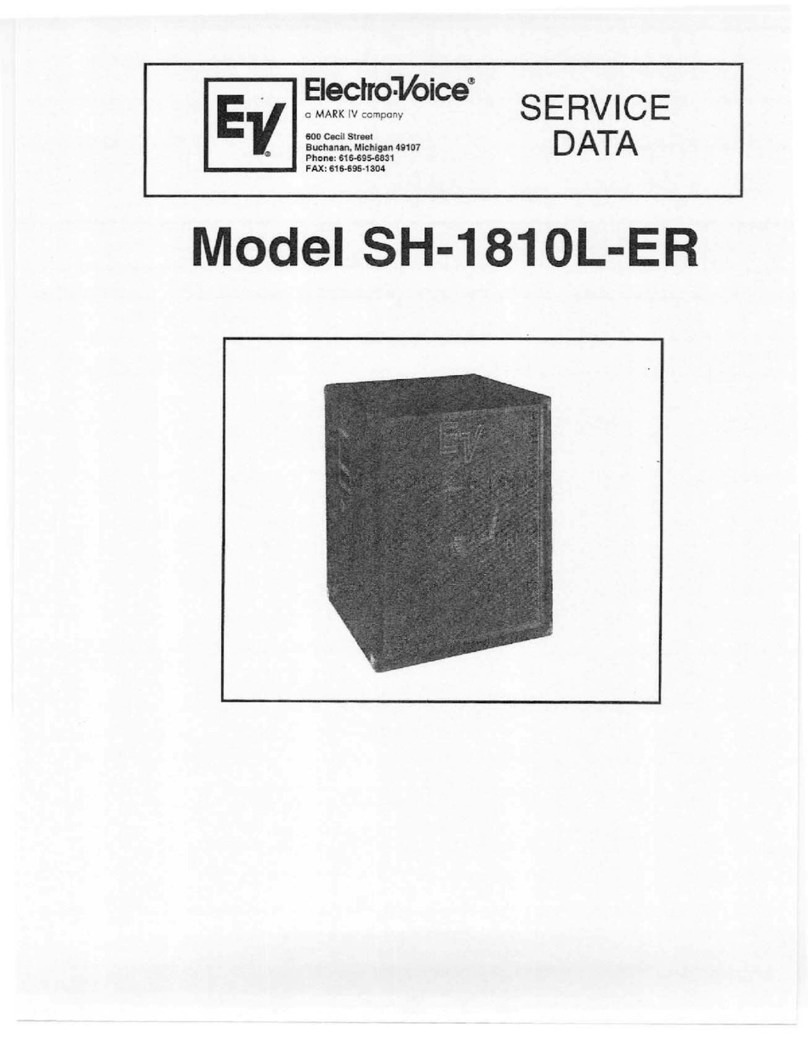 Electro-Voice SH-1810L-ER Mounting instructions