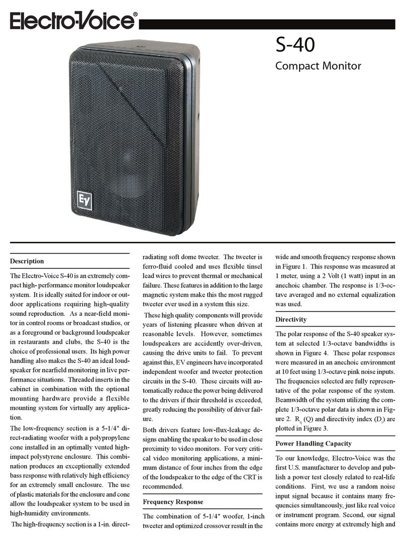 Electro-Voice S-40 datasheet