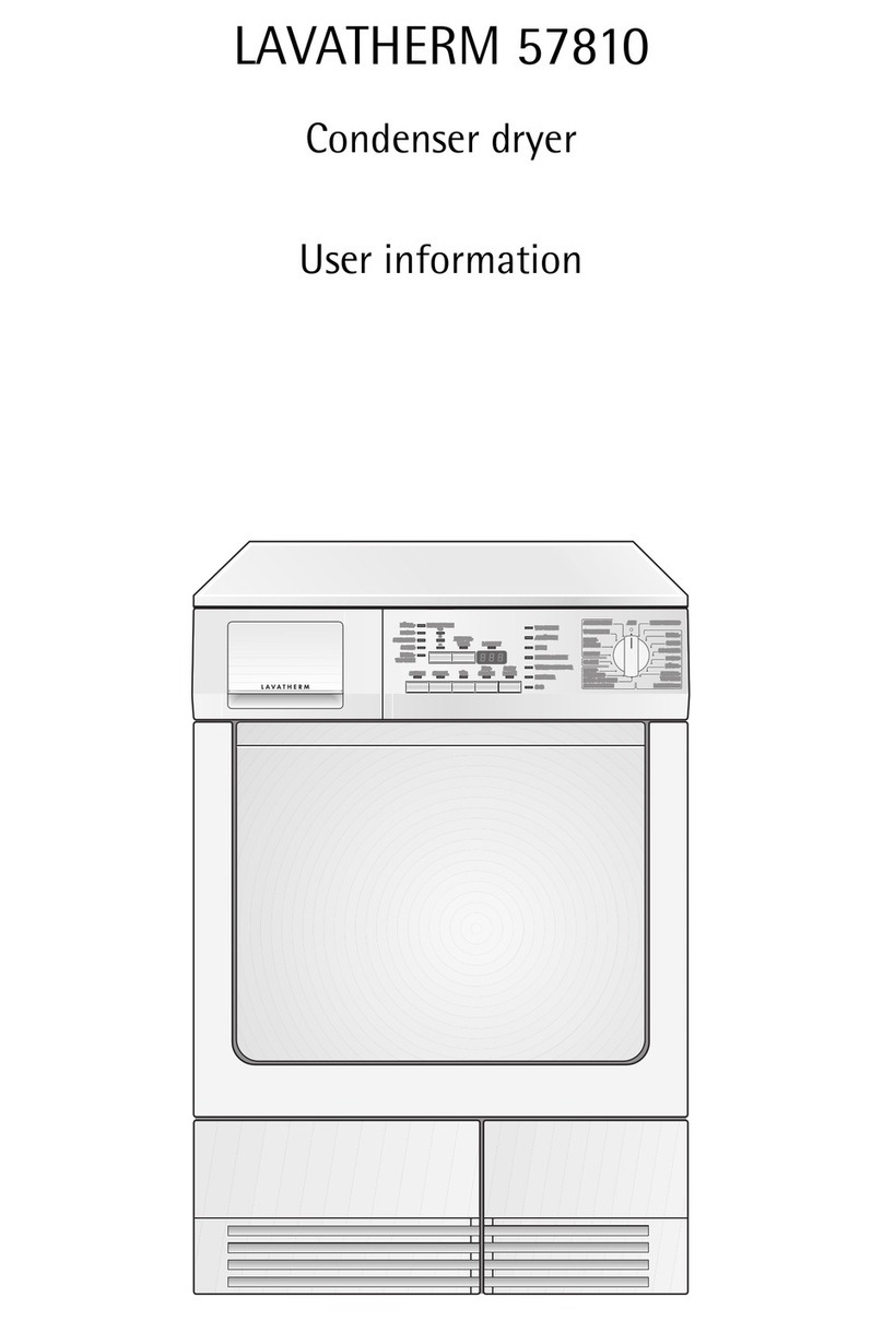 AEG LAVATHERM 57810 Operation manual