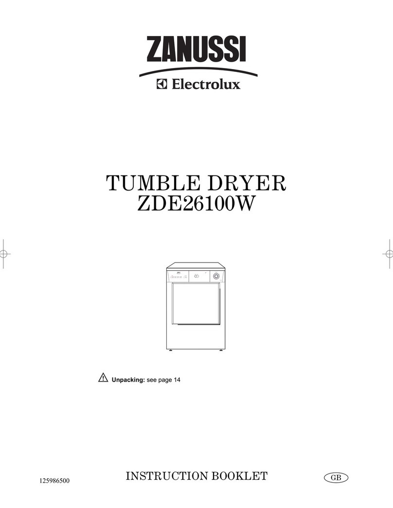 Zanussi ZDE26100W User manual Zanussi ZDE26100W User manual