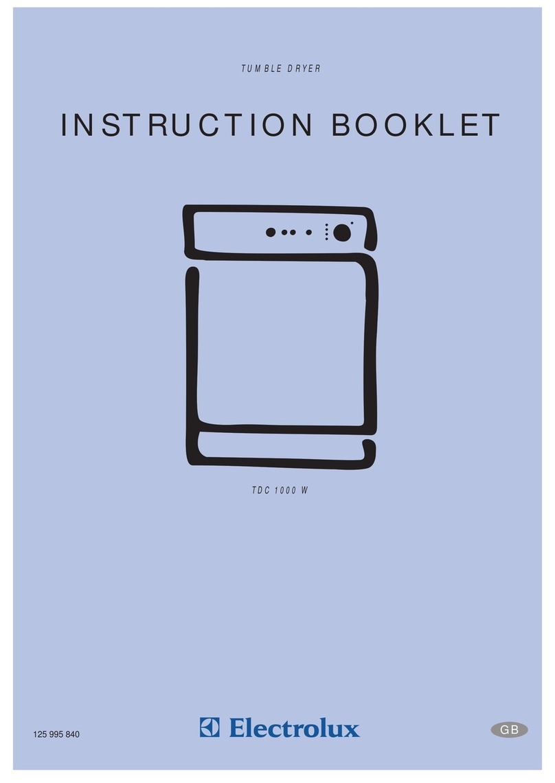 Electrolux TDC 1000 W Instruction booklet