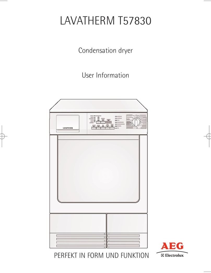 AEG LAVATHERM T57830 User information