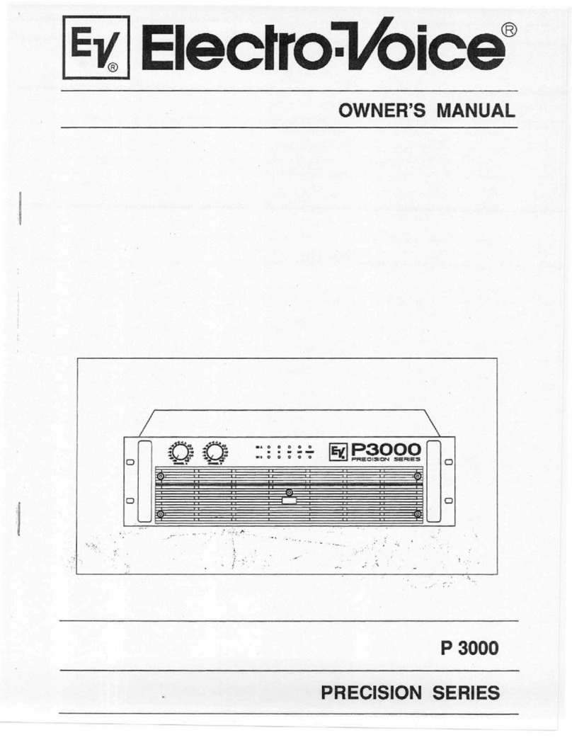 Electro-Voice Precision P3000 User manual