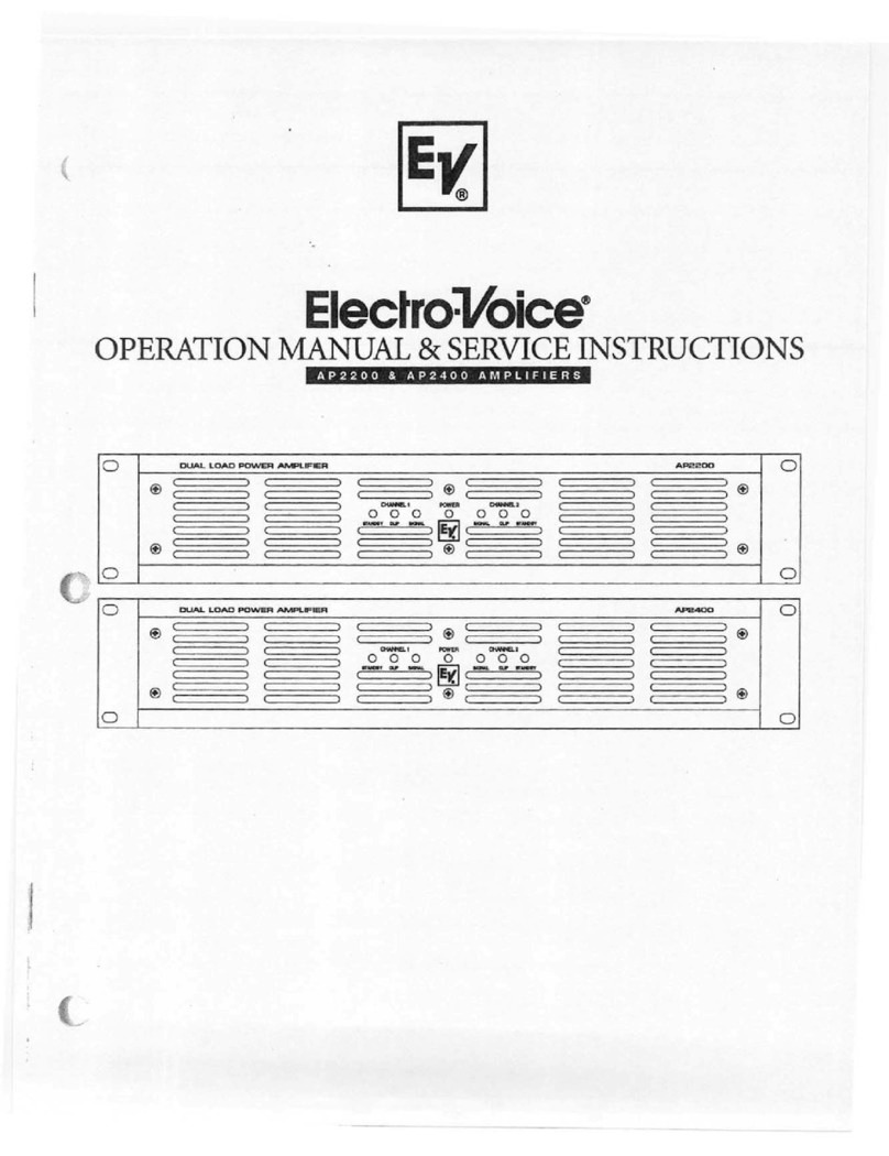 Electro-Voice AP2400 Operating instructions